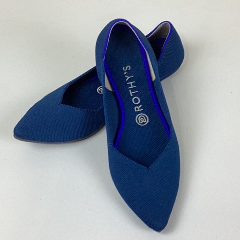 Rothy’s Cornflower Blue The Pointe Ballet Flats